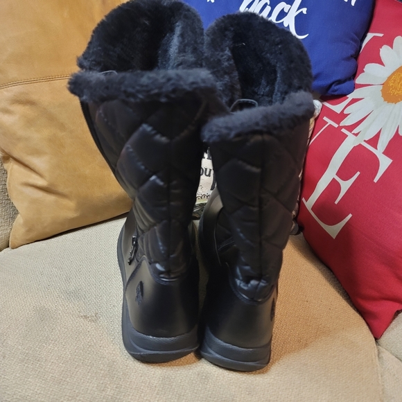 Totes Joni DK Weather Boots in Black - Picture 3 of 10